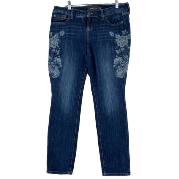 Torrid Premium Embroidered Jeans Womens Size 14 Skinny Stretch - Picture 1 of 13